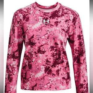 Under Armour pink rival terry‎ top XS NWT